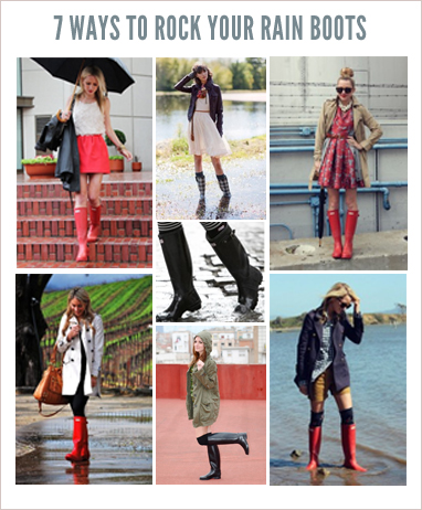 summer rain boot outfits