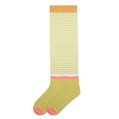 K. Bell Women's Vintage Stripe Over the Knee Socks - Honey