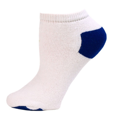 Excell Women's Full Cushion Socks - 3 Pairs - White and Royal Blue