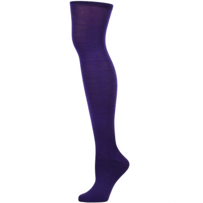 J. Ann Solid Over the Knee Socks - 1 Pair