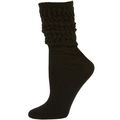 Millennium Women's Slouch Socks - 1 Pair - Black