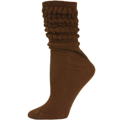 Millennium Women's Slouch Socks - 1 Pair - Brown