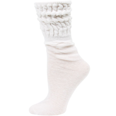 Millennium Women's Slouch Socks - 1 Pair - White