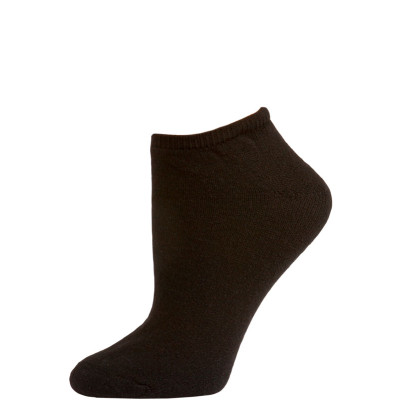 American Made Women's Black No Show Socks - 3 Pairs