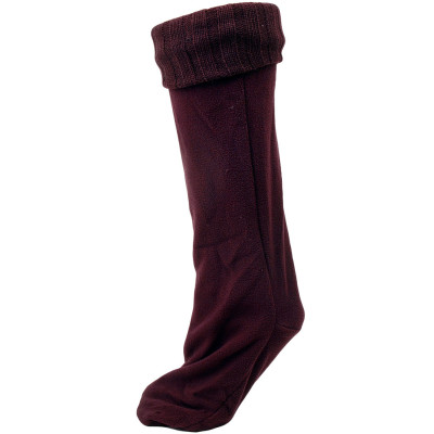 Chatties Women's Rainboot Liner Socks - 1 Pair - Burgundy Red