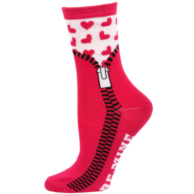 Love Struck Women's Valentine's Day Crew Socks - 1 Pair - Pink Be Mine
