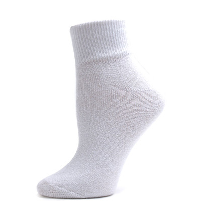 American Made Women's White Quarter Socks - 3 Pairs