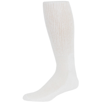 Physician's Choice Women's White Extra Comfort Diabetic Over The Calf Socks - 3 Pair