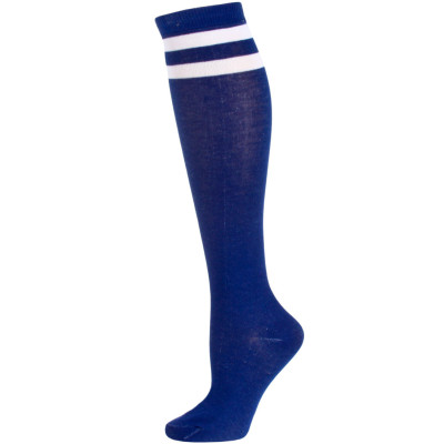 Julietta Bold Retro Stripe Knee Socks - 1 Pair - Blue