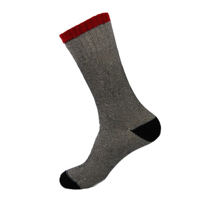Ruggeds Women's Insulated Thermal Socks with Red Stripe - 2 Pairs