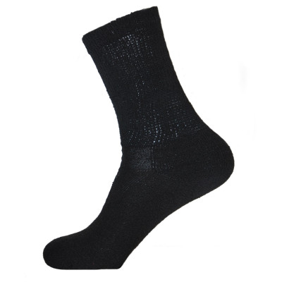 Physician's Choice Men's Black Diabetic Crew Socks - 3 Pairs