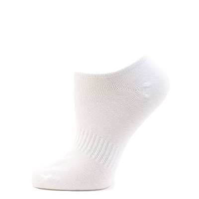 Fine Fit Women's No Show Cotton Socks - 3 Pairs - White