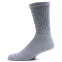 American Made Men's Solid Grey Crew Socks - 3 Pairs