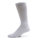 Sole Pleasers Men's White King Size Diabetic Crew Socks - 3 Pairs