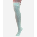 Chevron Pattern Boot Sock Liner - Mint Green