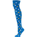Yelete Polka Dot Over the Knee Socks - 1 Pair - Blue Multi