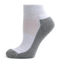 Running Mate Men's Quarter Socks - 3 Pairs - White and Gray