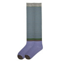 K. Bell Women's Vintage Stripe Over the Knee Socks - Blue and Green