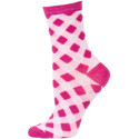 Chatties Women's Gingham Crew Socks - 1 Pair - Rose Pink