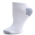 Excell Women's Full Cushion Socks - 3 Pairs - White with Gray
