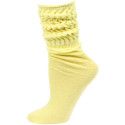 Millennium Women's Slouch Socks - 1 Pair - Light Yellow