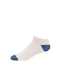 American Made Men's Blue Heel and Toe Low Cut Socks - 3 Pairs