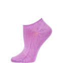 Chatties Women's Solid Color Microfiber No Show Socks - 1 Pair - Liliac Purple