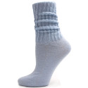 Light Blue Cotton Slouch Socks - 1 Pair
