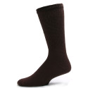 Sole Pleasers Men's Brown Diabetic Crew Socks - 3 Pairs