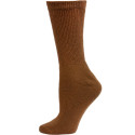 Sole Pleasers Women's Brown Diabetic Crew Socks - 3 Pairs
