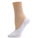 Julietta Solid Colored Liner Socks - 6 Pairs - White