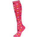Julietta Women's Bright Polka Dot Knee Socks - 1 Pair - Pink Multi