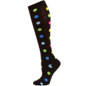 Julietta Polka Dot Knee Socks - 1 Pair - Black/Multi