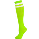 Julietta Bold Retro Stripe Knee Socks - 1 Pair - Lime Green