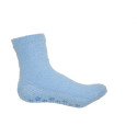 Mopas Kid's Blue Fuzzy Soft Non-Skid Slipper Socks - 1 Pair 