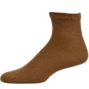 Sole Pleasers Men's King Size Brown Diabetic Quarter Socks - 3 Pairs
