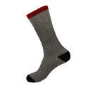 Ruggeds Women's Insulated Thermal Socks with Red Stripe - 2 Pairs