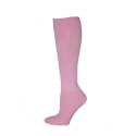 Extra Long Extra Heavy Pink Slouch Socks Made in USA - 1 Pair