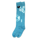 K. Bell Women's Circle Tie Dye Knee High Socks - Turquoise Blue