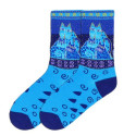 K. Bell Women's Blue Felines Socks