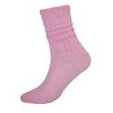 Light Pink Cotton Slouch Socks - 1 Pair