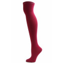 J. Ann Solid Over the Knee Socks - 1 Pair