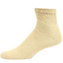 Sole Pleasers Men's King Size Tan Diabetic Quarter Socks - 3 Pairs