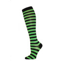 Julietta Knee-High Green Stripe Socks - 1 Pair 