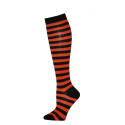 Julietta Knee-High Orange Stripe Socks - 1 Pair 
