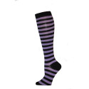 Julietta Knee-High Purple Stripe Socks - 1 Pair 