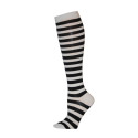 Julietta Knee-High White Stripe Socks - 1 Pair 