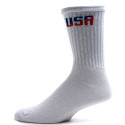 American Made Men's USA Logo Crew Socks - 3 Pairs