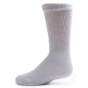 Sole Pleasers Kids' White Diabetic Crew Socks - 3 Pairs