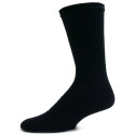 American Made Men's Solid Black Crew Socks - 3 Pairs